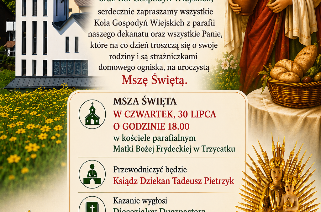 Zaproszenie dla Kół Gospodyń Wiejskich i Gospodyń Domowych